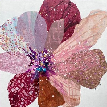 Gelli plates & Mixed media Floral Impressions