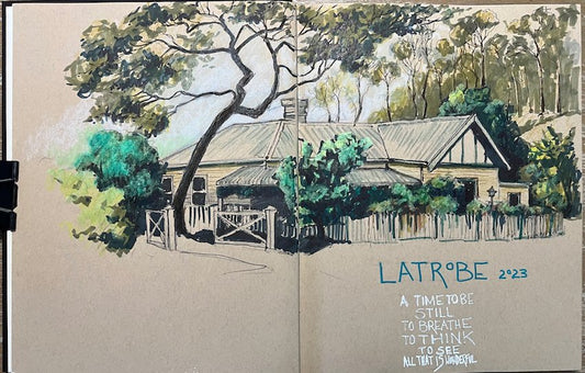 Pastels with a side of journalling in Tasmania