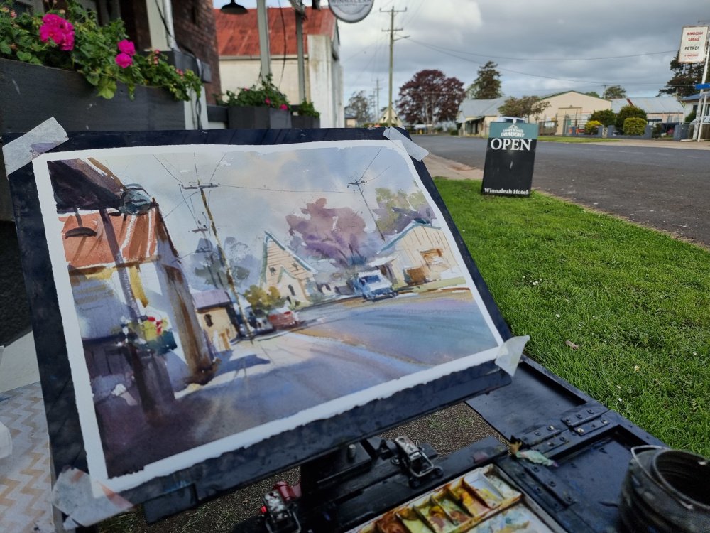 Watercolour Landscapes in Tasmania