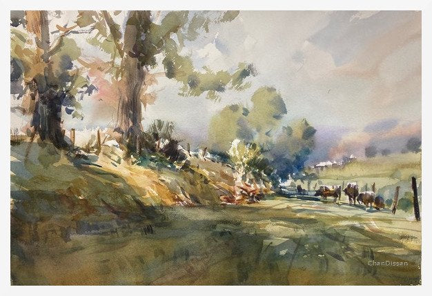 Watercolour Landscapes in Tasmania