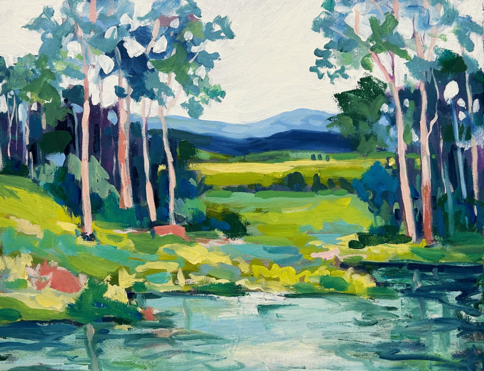 Expressive Acrylic Landscapes