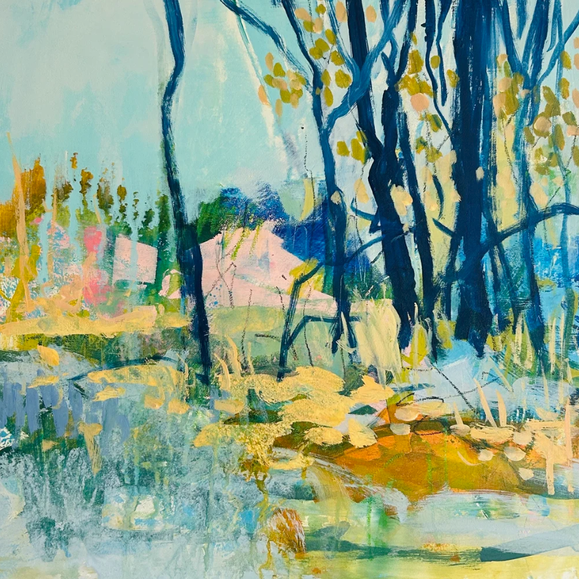 Expressive Acrylic Landscapes