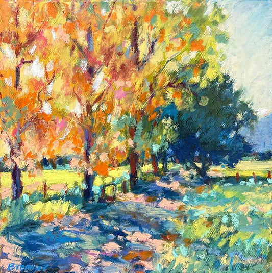 Expressive Acrylic Landscapes