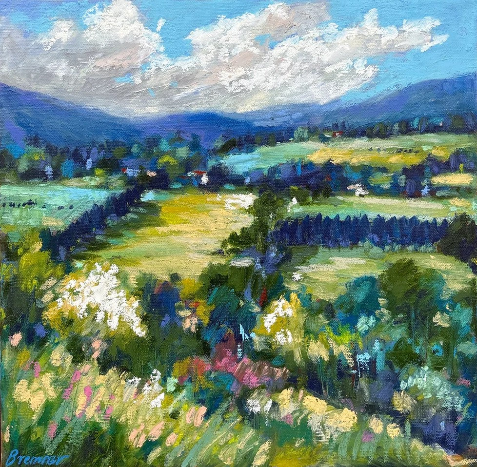 Expressive Acrylic Landscapes