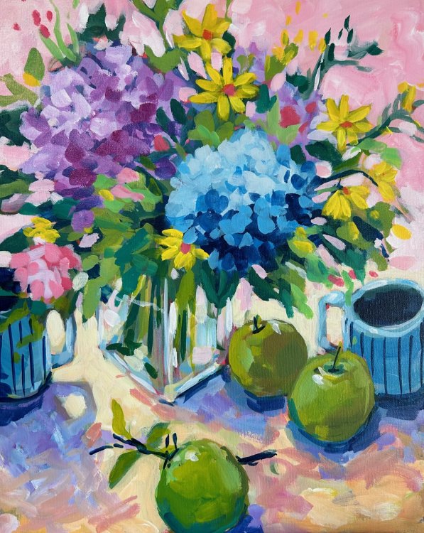 Expressive Acrylic Landscapes