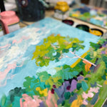 Expressive Acrylic Landscapes in Tasmania