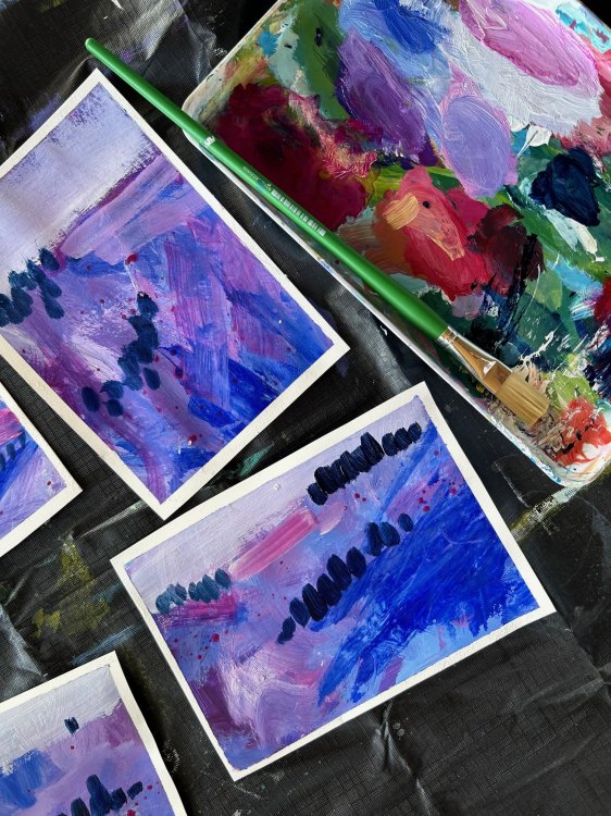 Expressive Acrylic Landscapes in Tasmania