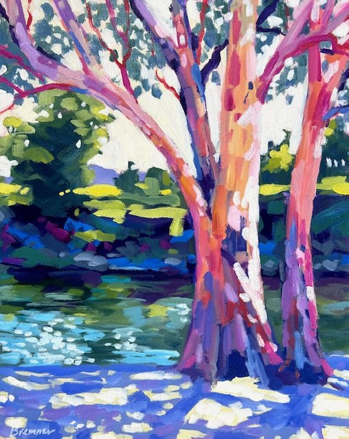 Expressive Acrylic Landscapes