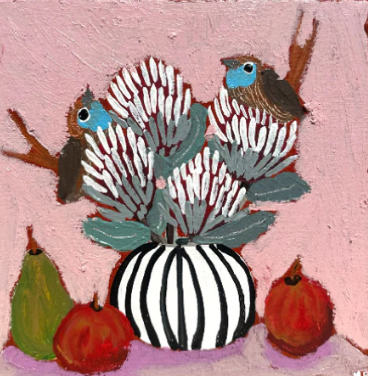 The Art of Letting Go: Botanicals and Birds in Acrylics or Oils