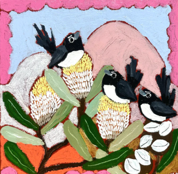 The Art of Letting Go: Botanicals and Birds in Acrylics or Oils