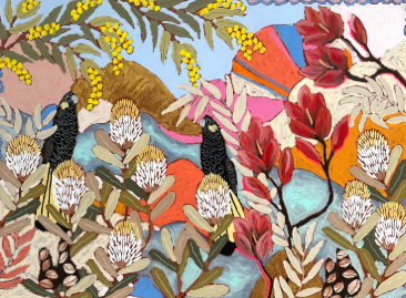 The Art of Letting Go: Botanicals and Birds in Acrylics or Oils