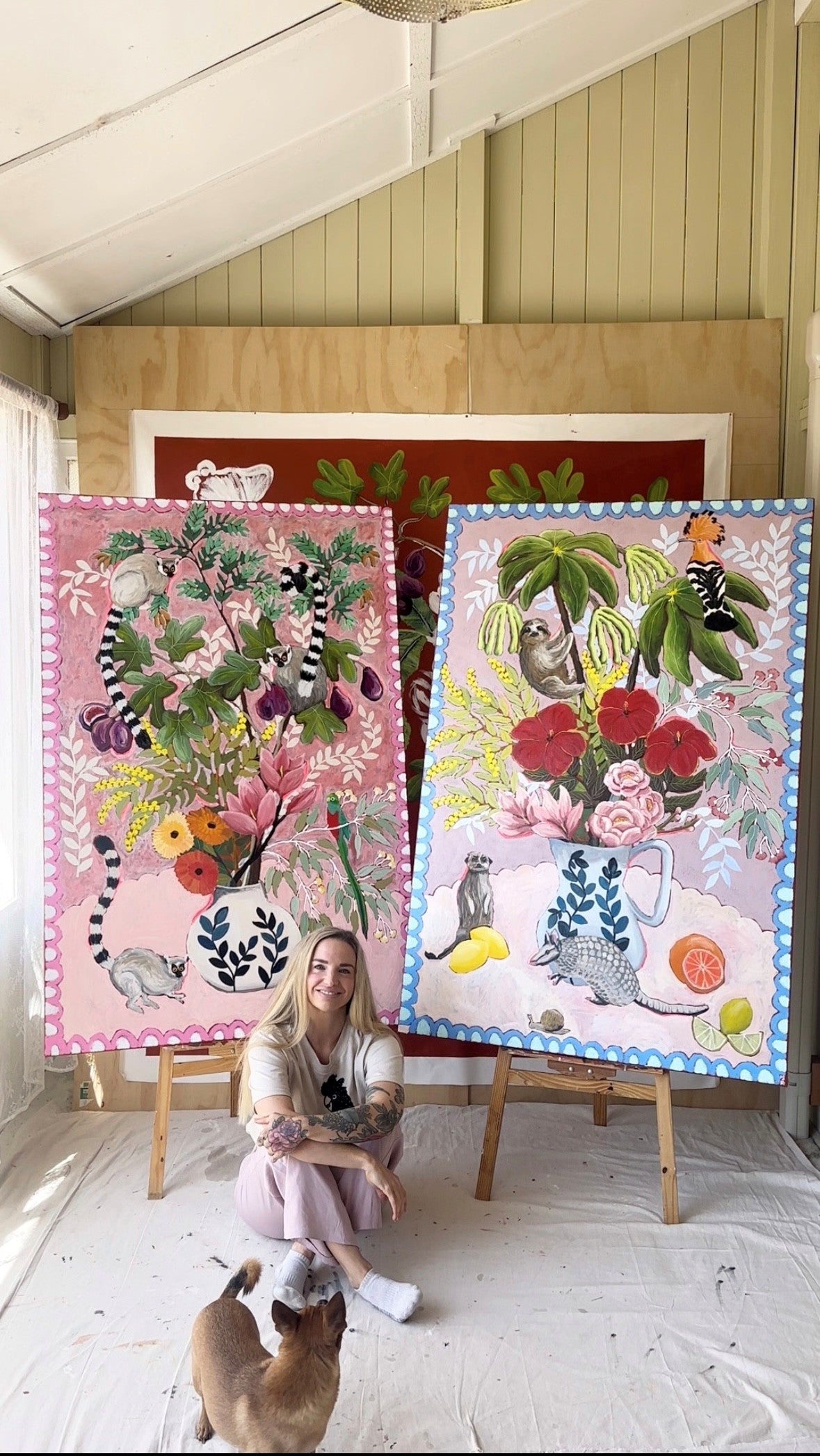The Art of Letting Go: Botanicals and Birds in Acrylics or Oils