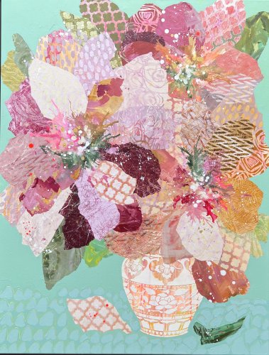 Gelli plates & Mixed media Floral Impressions