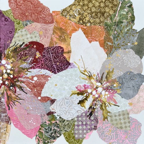 Gelli plates & Mixed media Floral Impressions