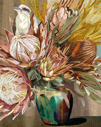 Lush Layers in Acrylics & Mixed Media - Creating a Sumptuous Floral Still Life