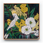 Birds of a Feather: Textured Australian Birds and Flora with Acrylics