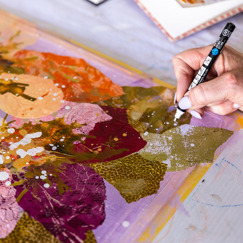 Petals and Prints Mixed Media 2027 [LDq-W-Apr27]