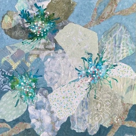 Gelli plates & Mixed media Floral Impressions