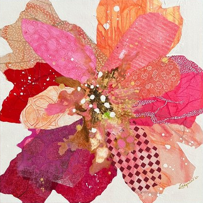 Gelli plates & Mixed media Floral Impressions