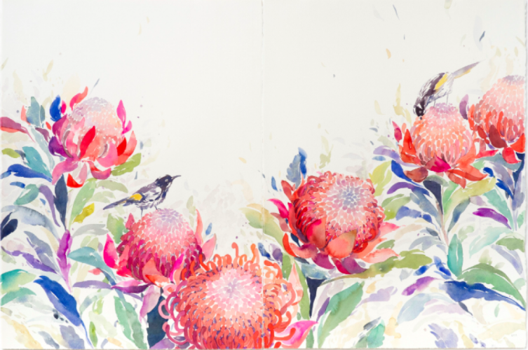 Contemporary Botanicals in Watercolour