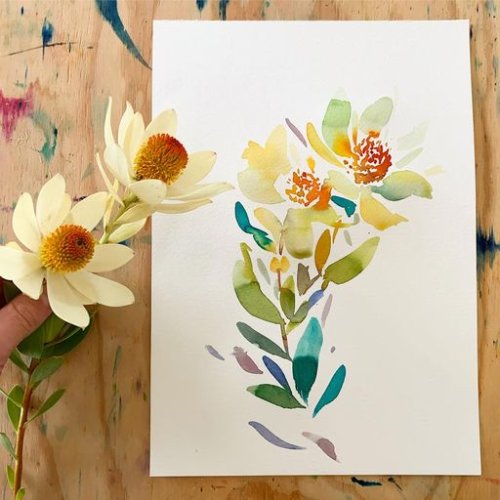 Contemporary Botanicals in Watercolour