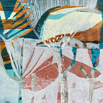 Abstract Landscapes & Botanicals with Acrylics & Stenciling