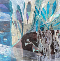 Abstract Landscapes & Botanicals with Acrylics & Stenciling