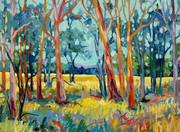 Expressive Acrylic Landscapes